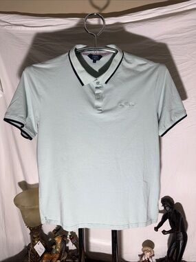 Ben Sherman Light Mint Polo with Navy Contrast
